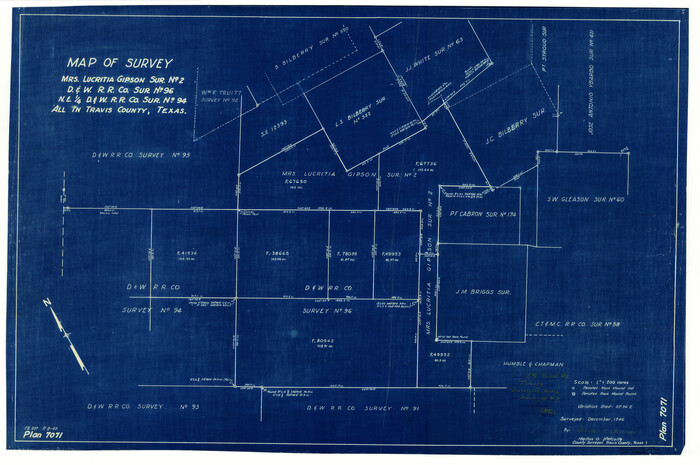 8031, Travis County Rolled Sketch 29, General Map Collection