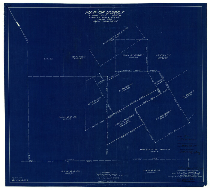 8035, Travis County Rolled Sketch 34, General Map Collection