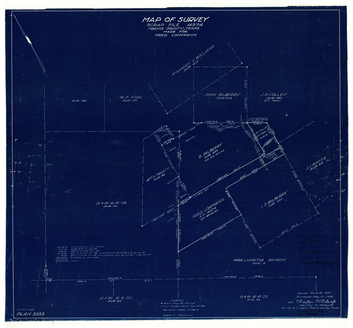 8036, Travis County Rolled Sketch 35, General Map Collection