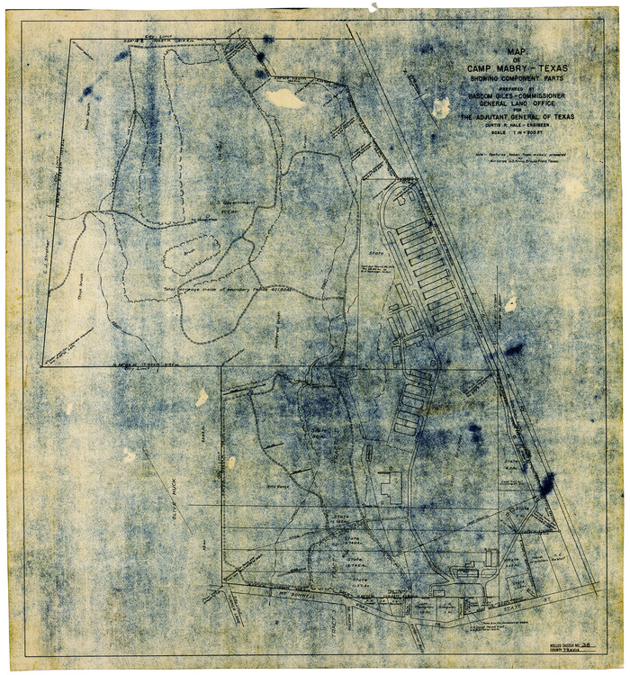 8038, Travis County Rolled Sketch 38, General Map Collection