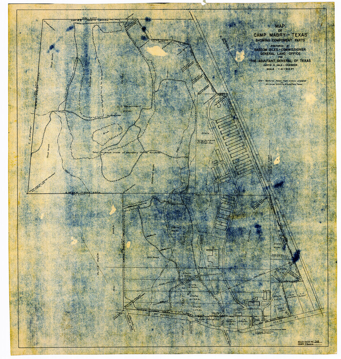 8038, Travis County Rolled Sketch 38, General Map Collection