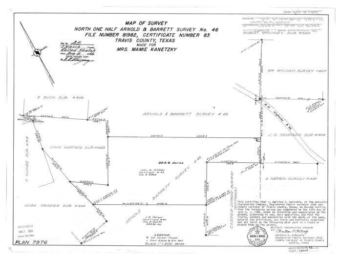 8042, Travis County Rolled Sketch 45, General Map Collection