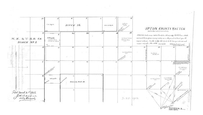 8068, Upton County Rolled Sketch 9, General Map Collection