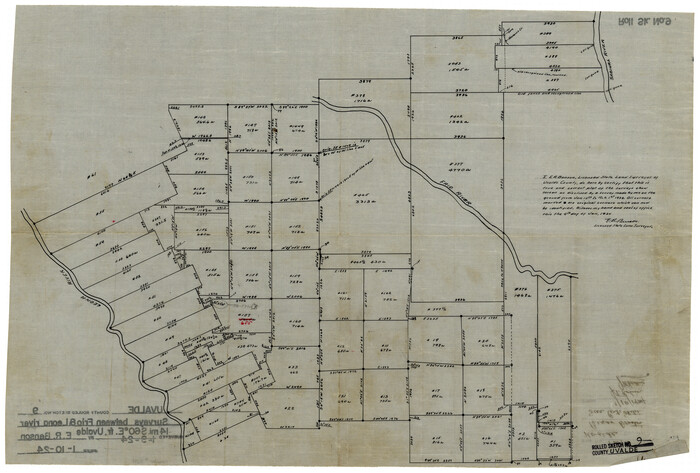 8094, Uvalde County Rolled Sketch 9, General Map Collection