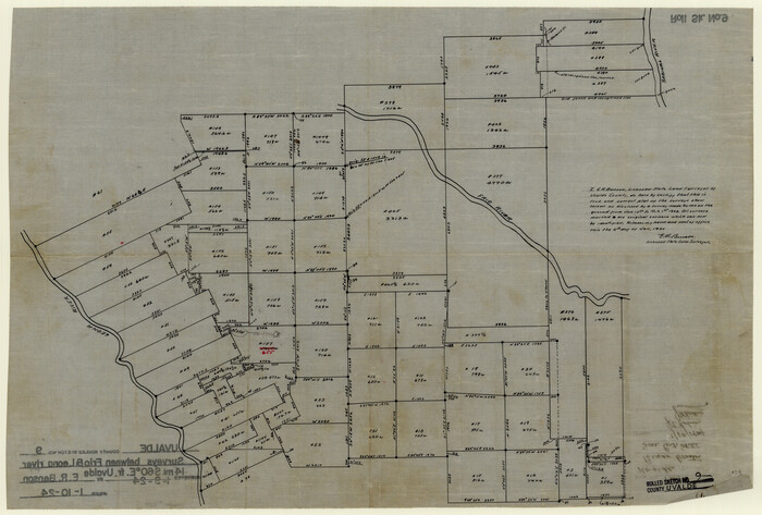 8094, Uvalde County Rolled Sketch 9, General Map Collection
