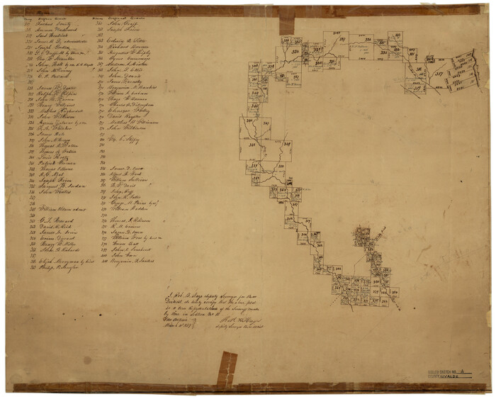 8104, Uvalde County Rolled Sketch A, General Map Collection
