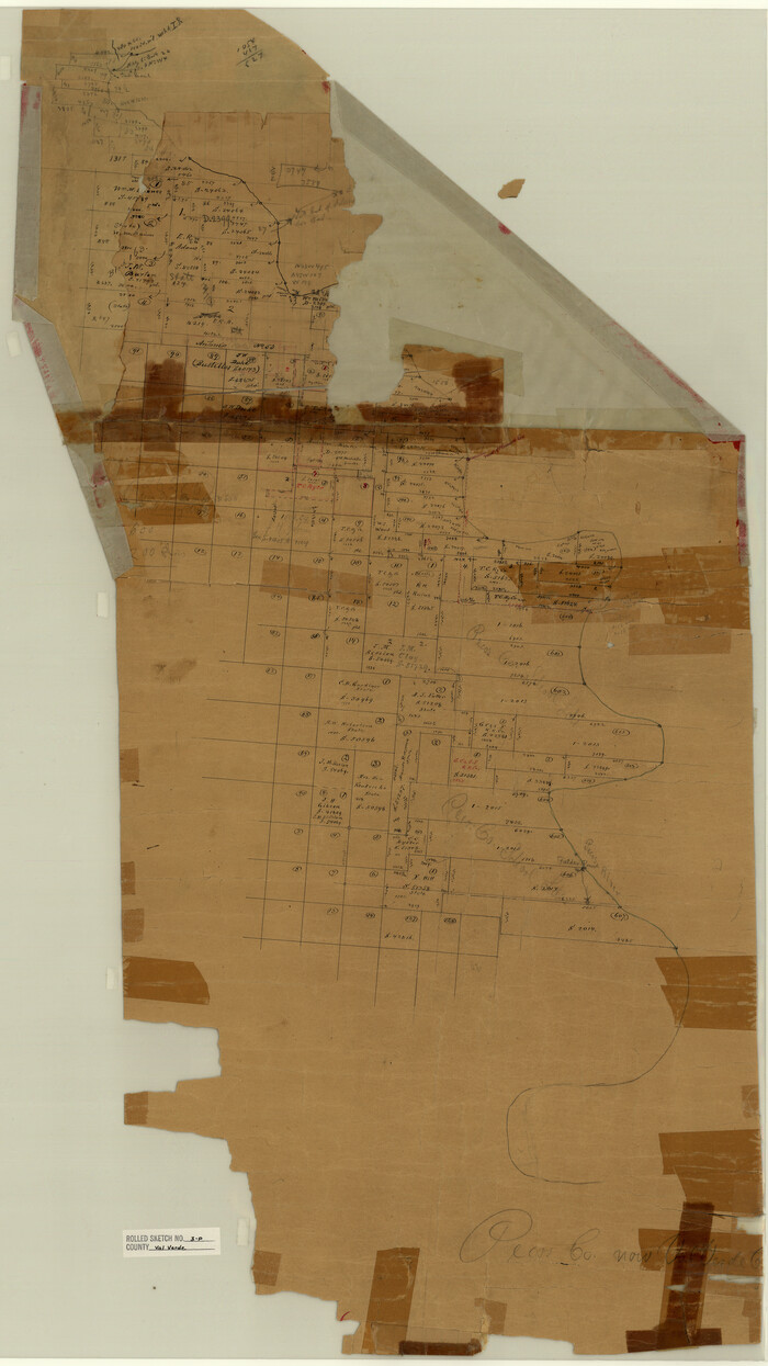 8106, Val Verde County Rolled Sketch 3P, General Map Collection

