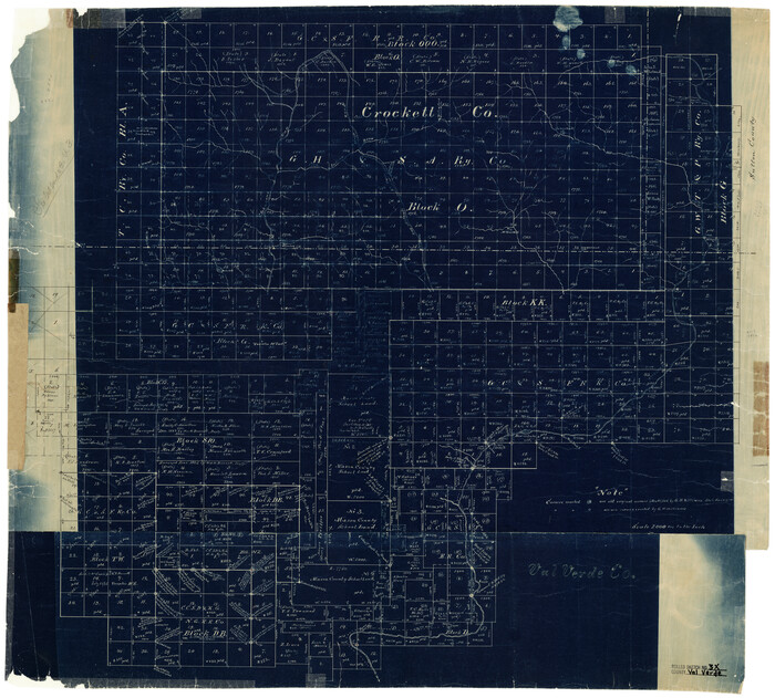 8107, Val Verde County Rolled Sketch 3X, General Map Collection