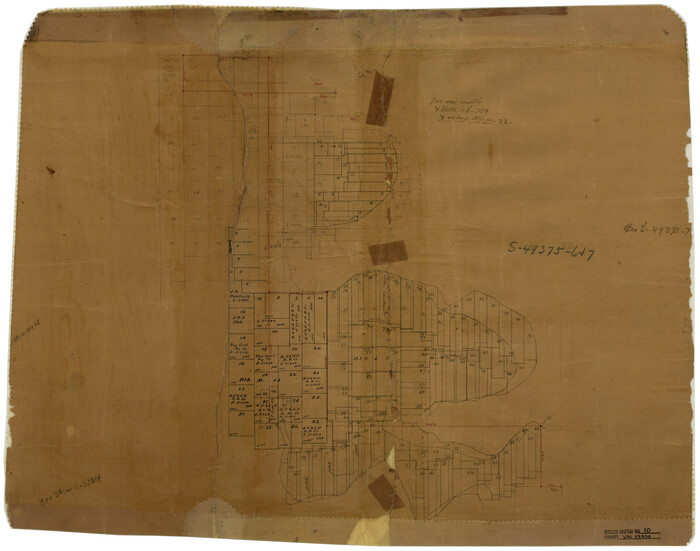 8108, Val Verde County Rolled Sketch 10, General Map Collection
