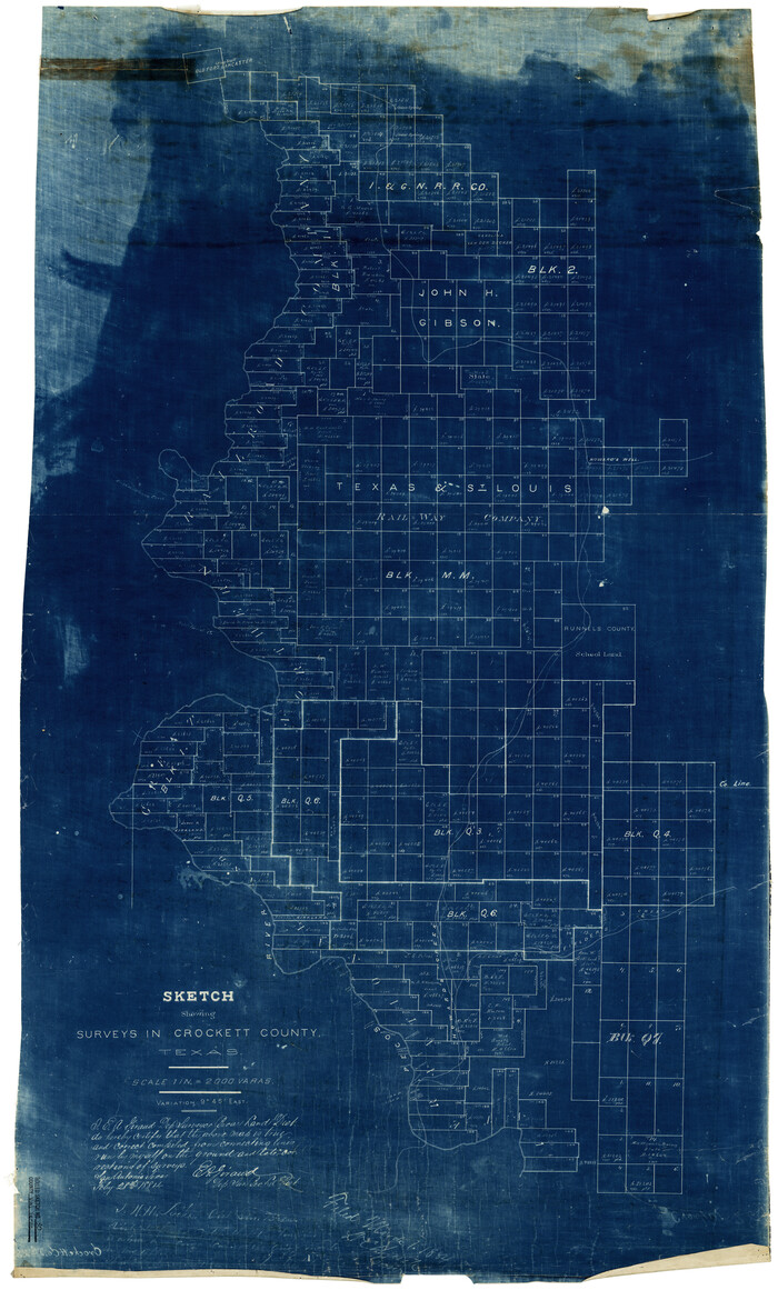 8111, Val Verde County Rolled Sketch 30, General Map Collection
