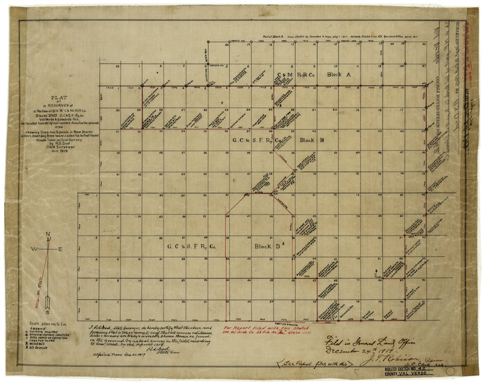 8116, Val Verde County Rolled Sketch 42, General Map Collection
