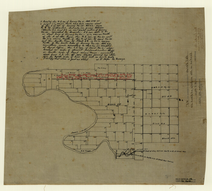 8118, Val Verde County Rolled Sketch 45, General Map Collection