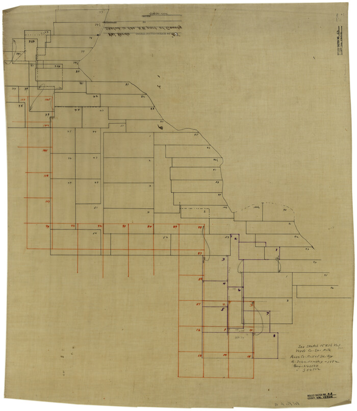 8119, Val Verde County Rolled Sketch 48, General Map Collection