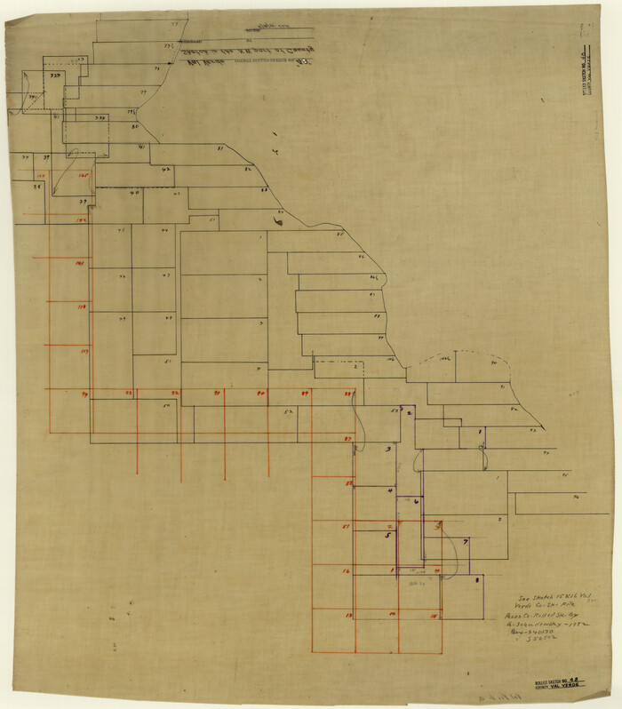 8119, Val Verde County Rolled Sketch 48, General Map Collection
