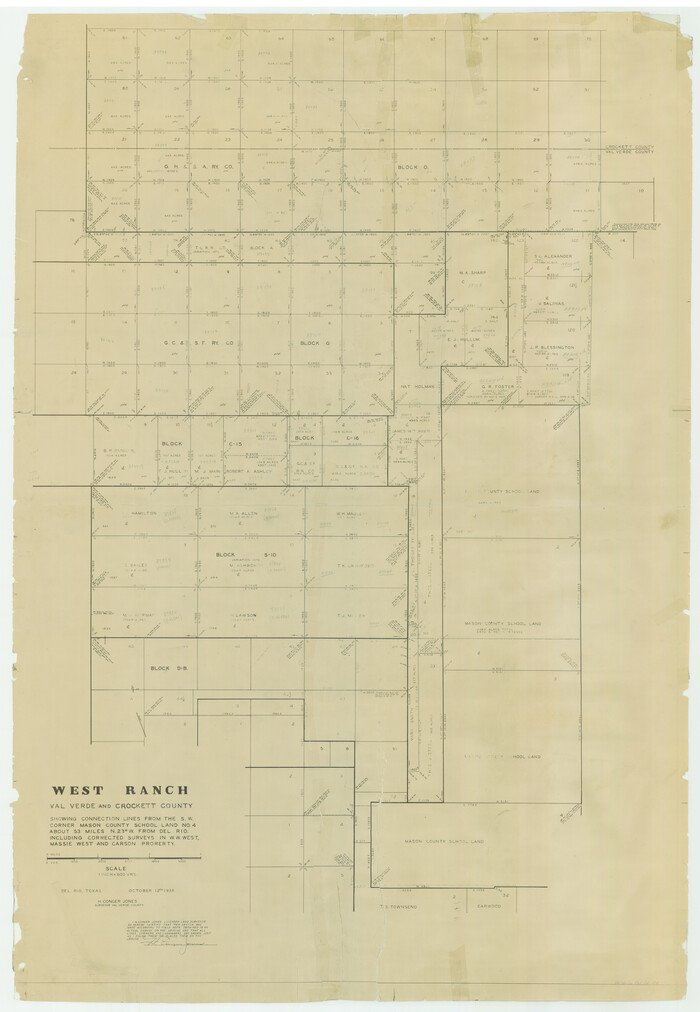 8123, Val Verde County Rolled Sketch 54, General Map Collection
