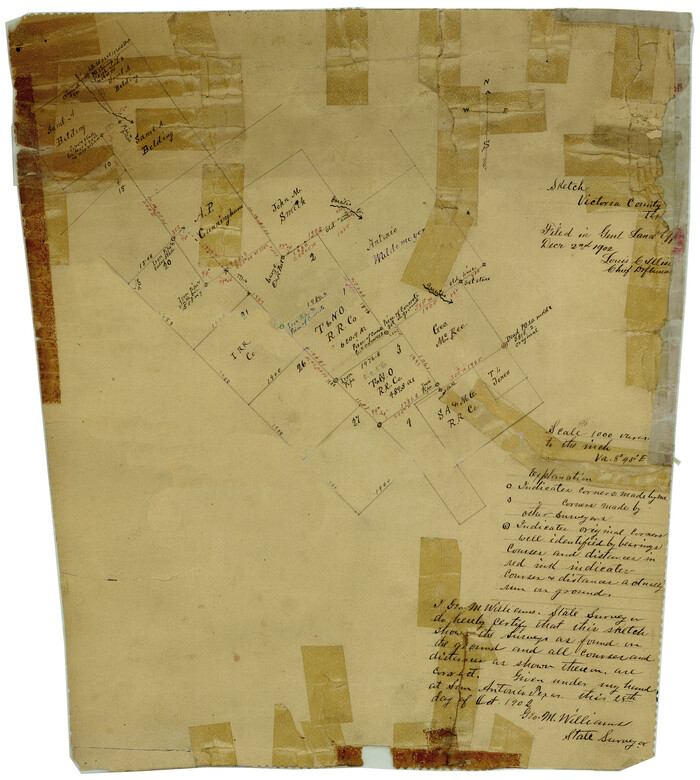 8150, Victoria County Rolled Sketch 1, General Map Collection