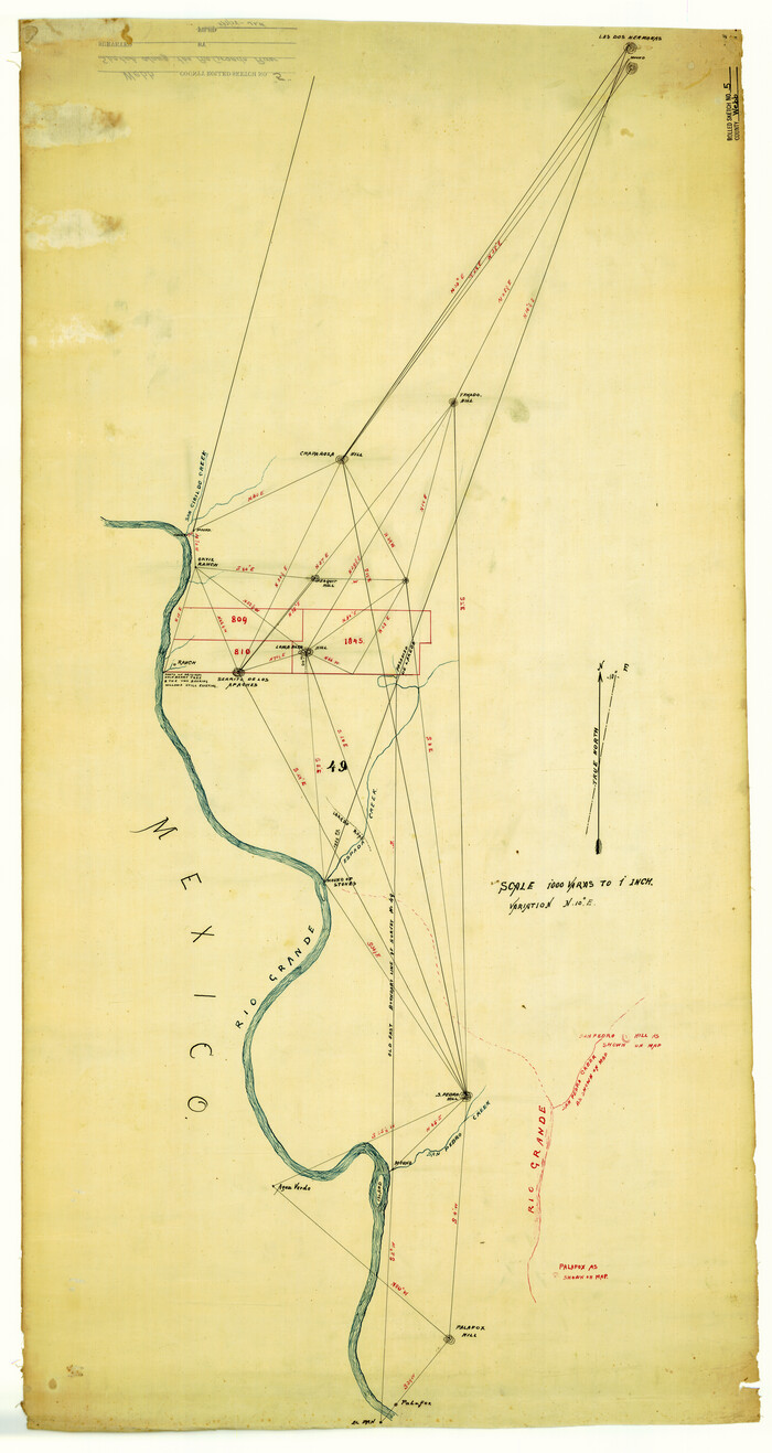 8172, Webb County Rolled Sketch 5, General Map Collection