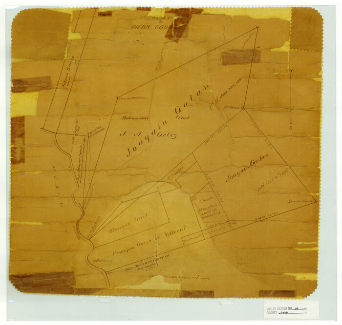 8176, Webb County Rolled Sketch 12, General Map Collection