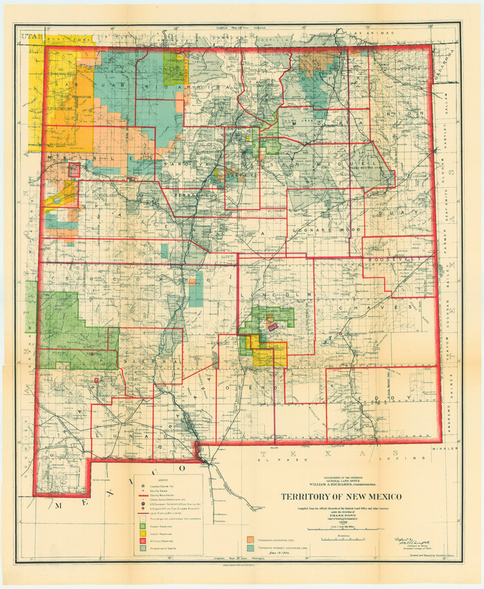 82011, Territory of New Mexico, General Map Collection