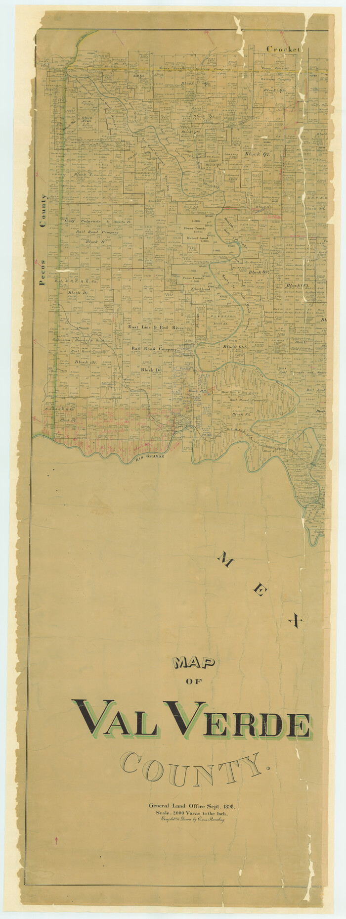 82013, Map of Val Verde County, General Map Collection