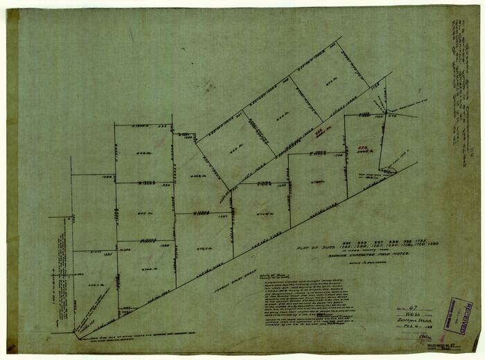 8203, Webb County Rolled Sketch 47, General Map Collection