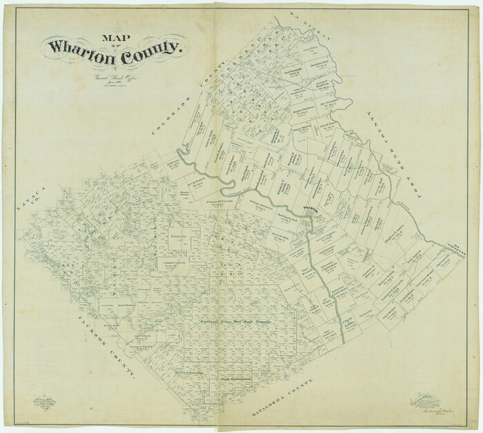 82055, Map of Wharton County, General Map Collection