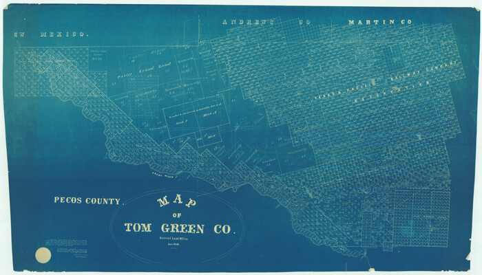 82062, Map of Tom Green Co., General Map Collection