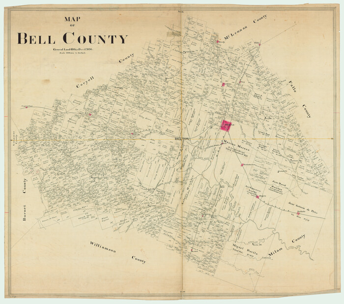 82066, Map of Bell County, General Map Collection