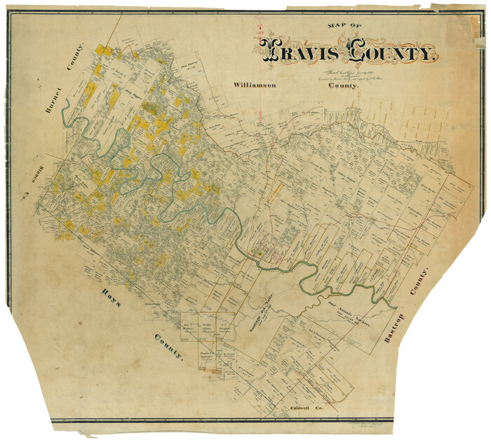 82083, Map of Travis County, General Map Collection