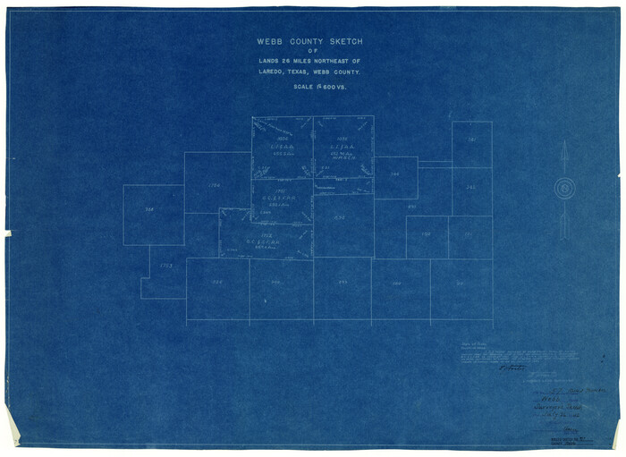 8209, Webb County Rolled Sketch 57, General Map Collection