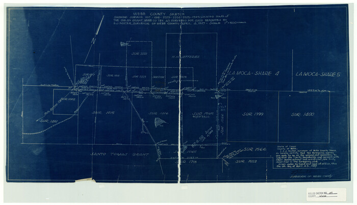 8210, Webb County Rolled Sketch 59, General Map Collection
