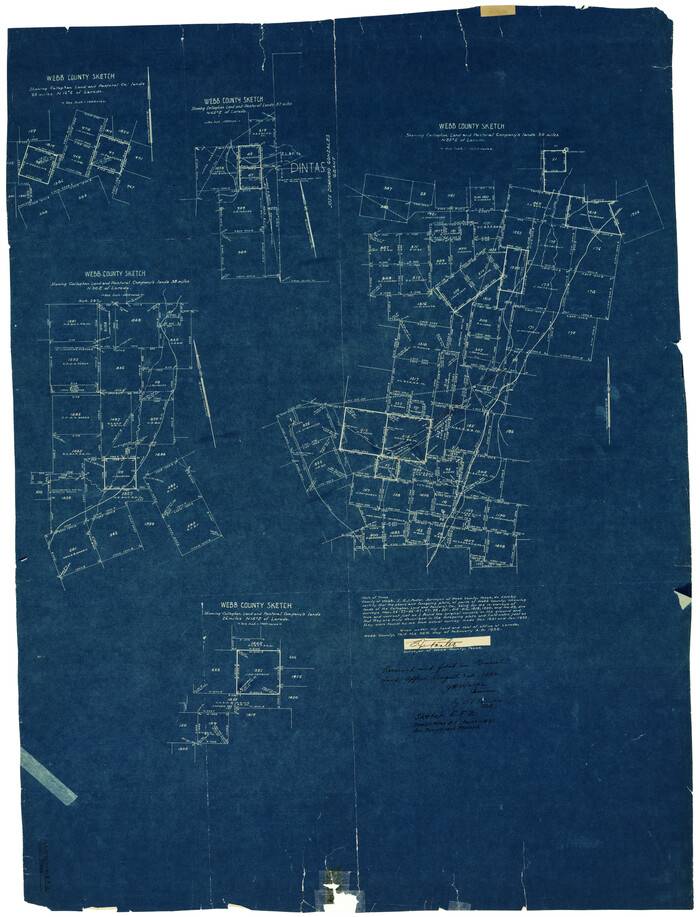 8224, Webb County Rolled Sketch EF2, General Map Collection