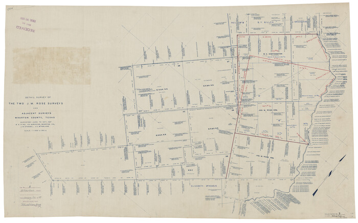 8232, Wharton County Rolled Sketch 8, General Map Collection