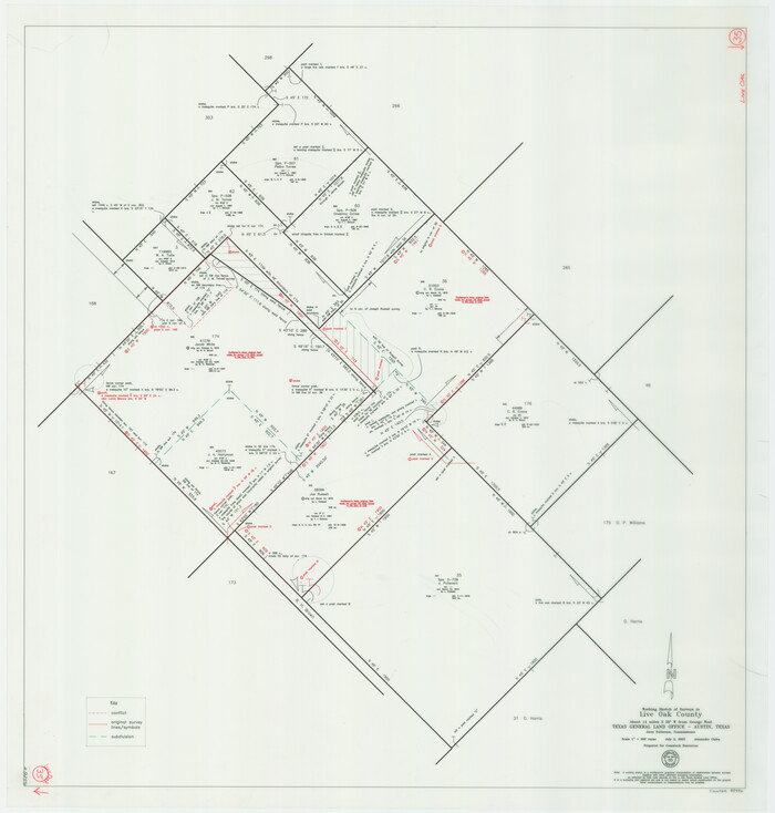 82446, Live Oak County Working Sketch 35, General Map Collection