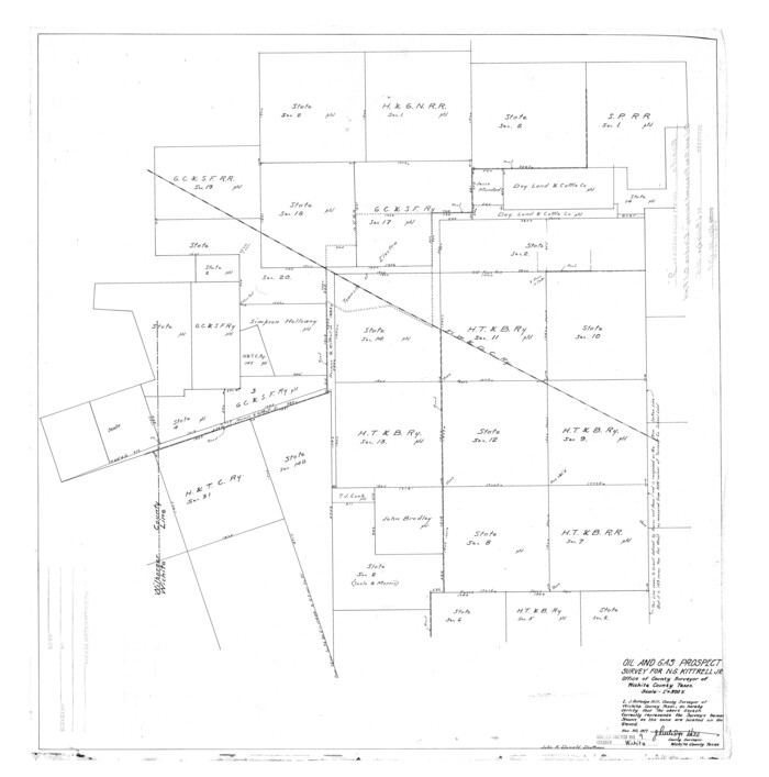 8246, Wichita County Rolled Sketch 9, General Map Collection