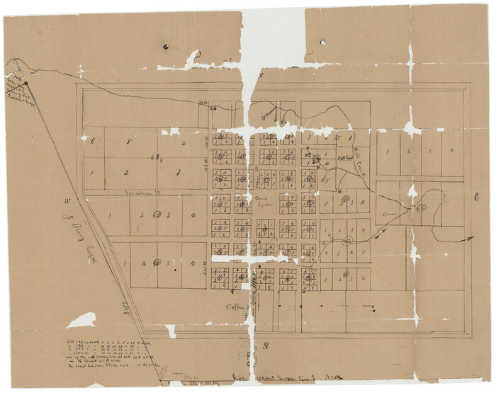 82534, [Plat of the Town of Lockhart], General Map Collection
