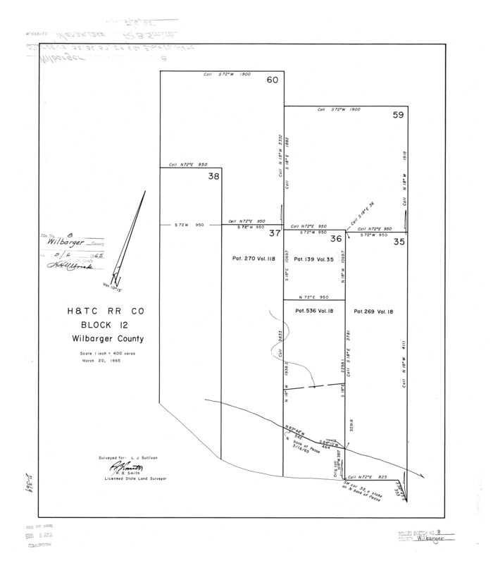 8257, Wilbarger County Rolled Sketch 8, General Map Collection