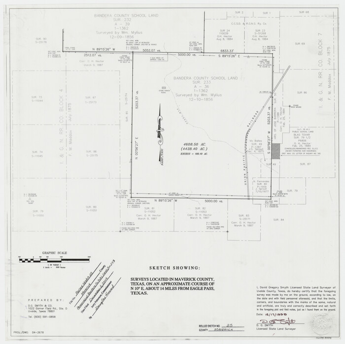 82574, Maverick County Rolled Sketch 25, General Map Collection