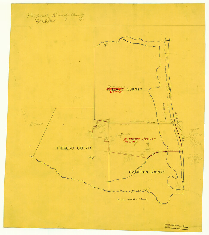8260, Willacy County Rolled Sketch 3, General Map Collection