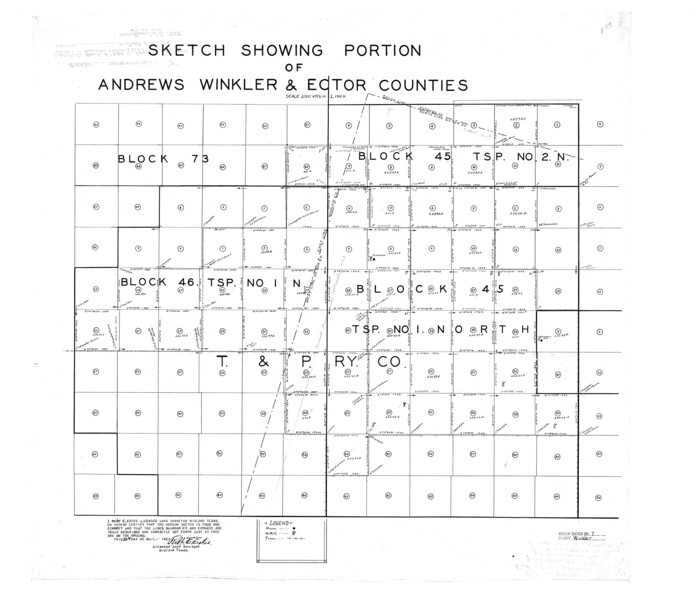 8273, Winkler County Rolled Sketch 7, General Map Collection