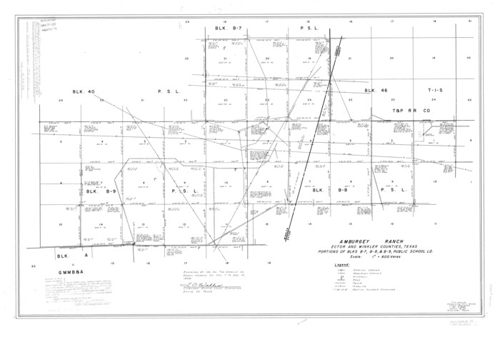 8275, Winkler County Rolled Sketch 14, General Map Collection