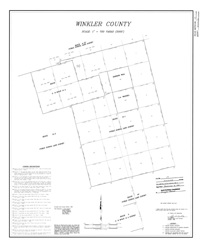 8277, Winkler County Rolled Sketch 17, General Map Collection