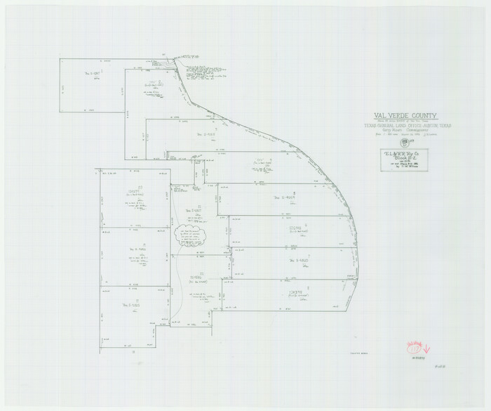 82844, Val Verde County Working Sketch 117, General Map Collection