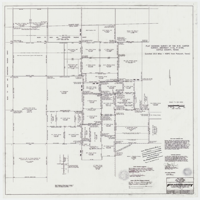 82849, Cottle County Rolled Sketch 15, General Map Collection