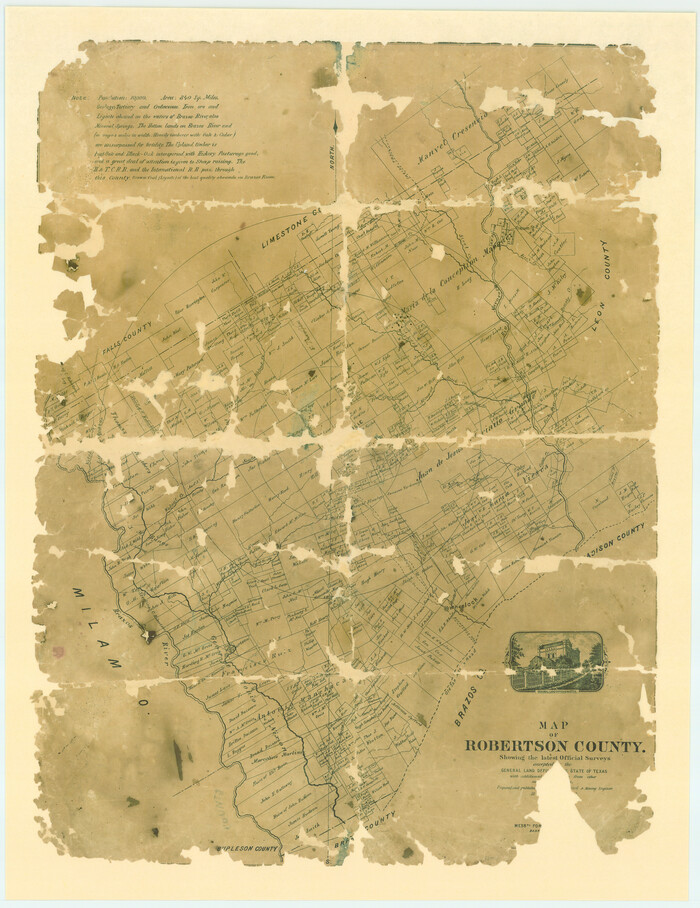 83003, Map of Robertson County, General Map Collection