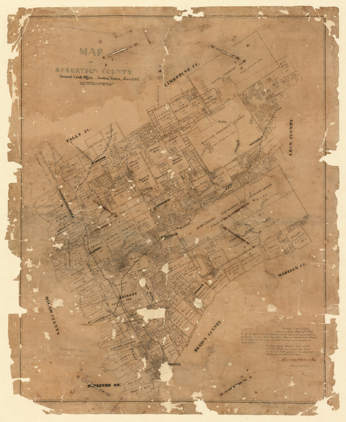83004, Map of Robertson County, General Map Collection
