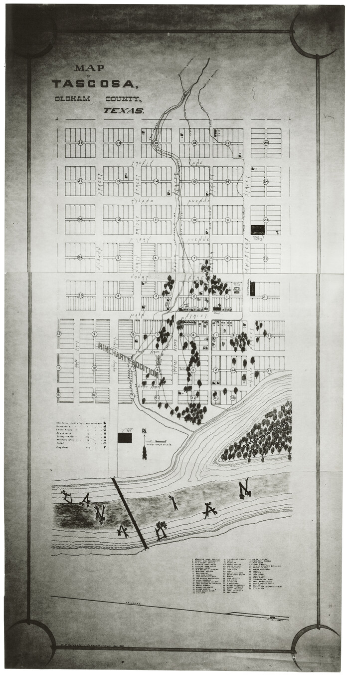 83011, Map of Tascosa, Oldham County, Texas, General Map Collection