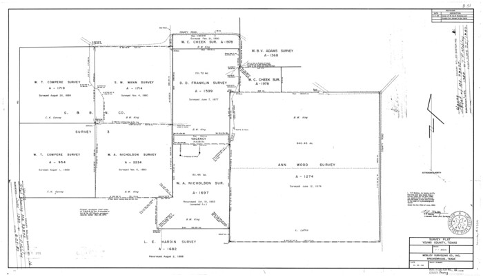 8304, Young County Rolled Sketch 16, General Map Collection