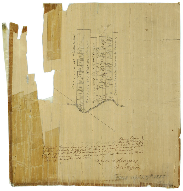 8306, Zapata County Rolled Sketch 4, General Map Collection