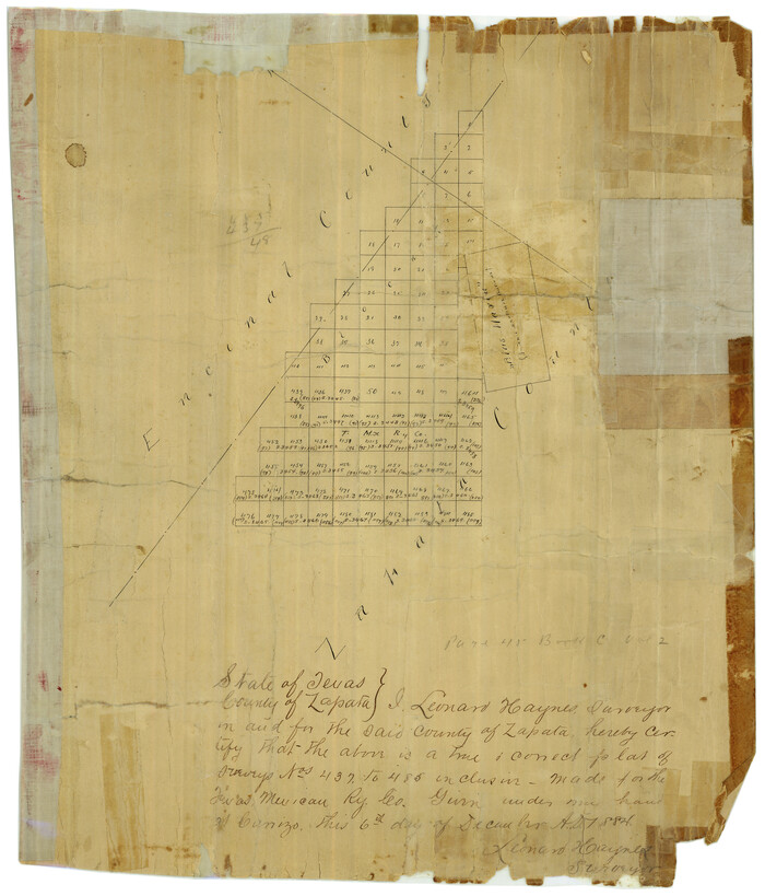 8307, Zapata County Rolled Sketch 5, General Map Collection